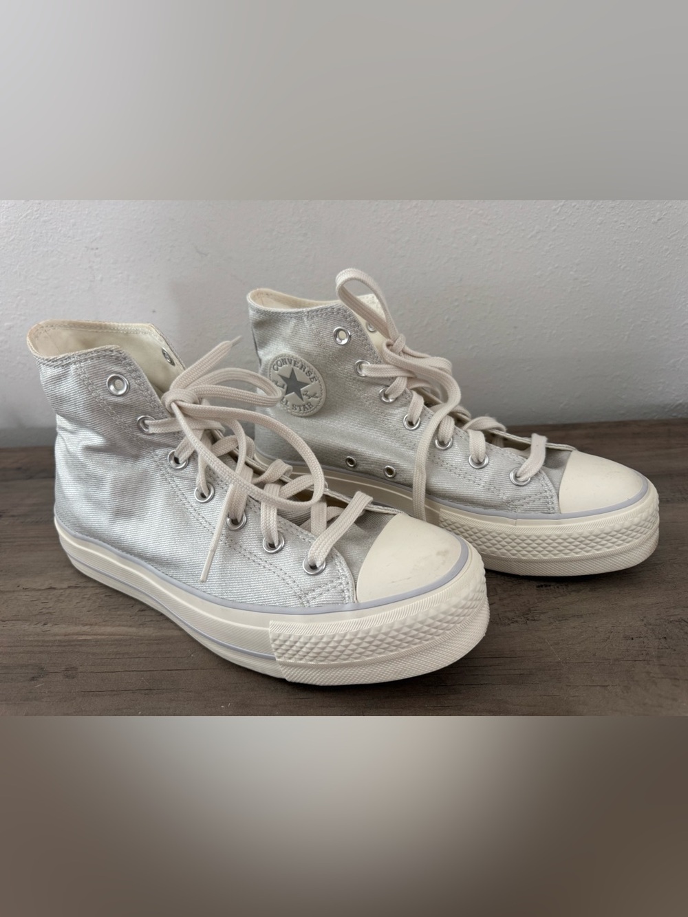 Converse Chuck Taylor All Star Platform High Tops in 'Digital Powder - Egret'